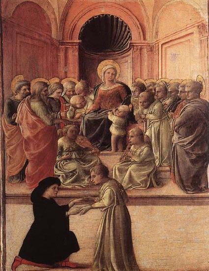 Fra Filippo Lippi Madonna and Child with Saints and a Worshipper china oil painting image